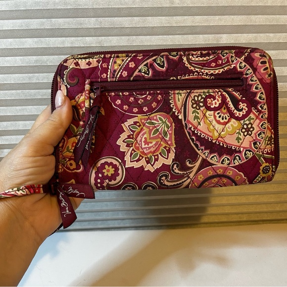 Vera Bradley Burgundy Paisley Wallet - Picture 9 of 12